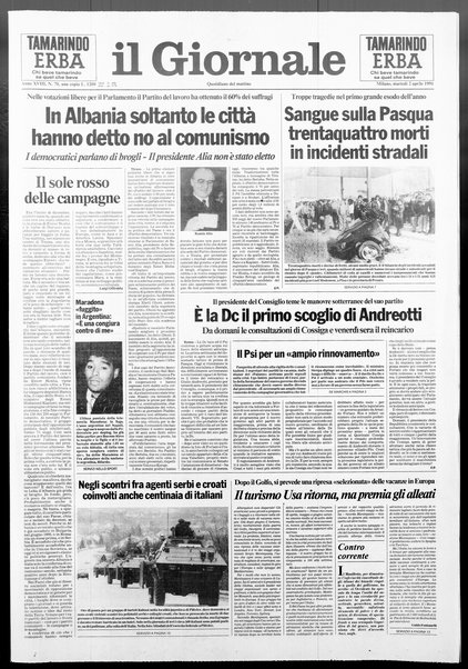 Il giornale : quotidiano del mattino